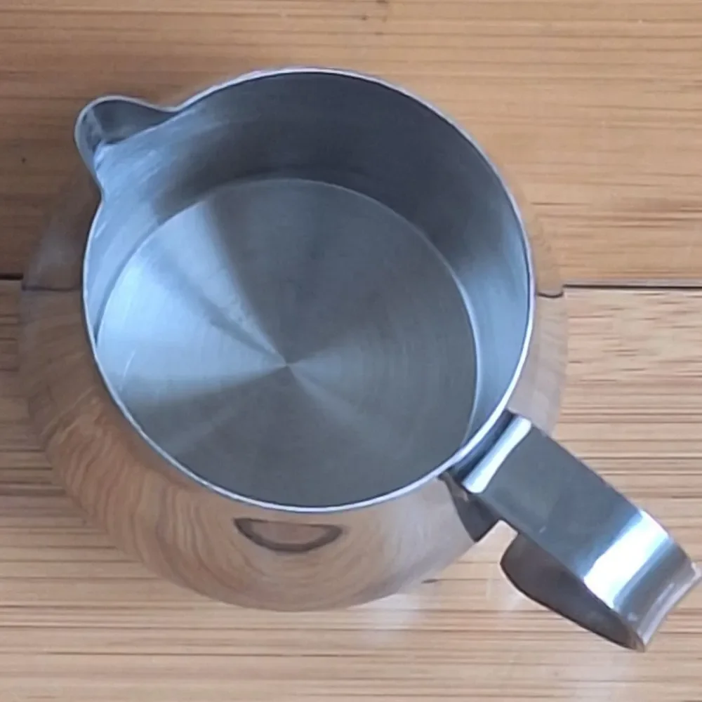 Stainless Steel Coffee Frother Pitcher Creamer Pot Server 16 OZ Milk Frothing
